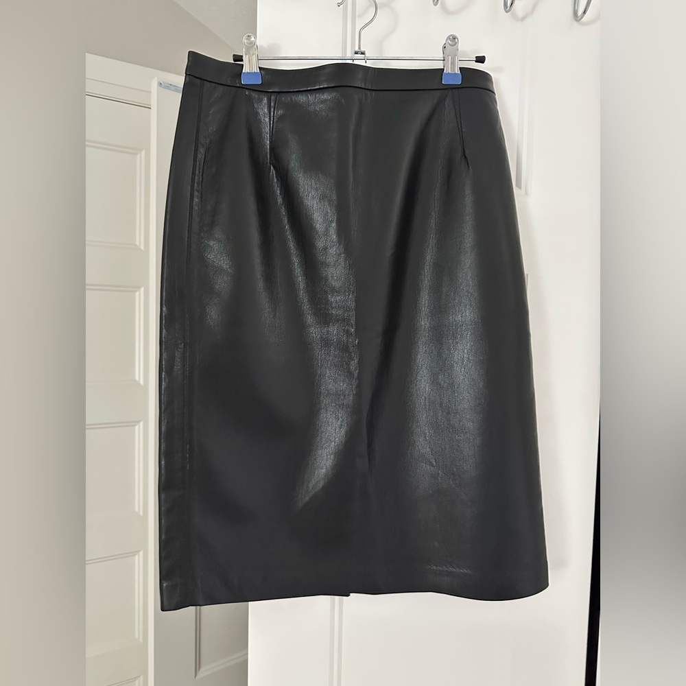 NWOT Aritzia Black Leather Skirt